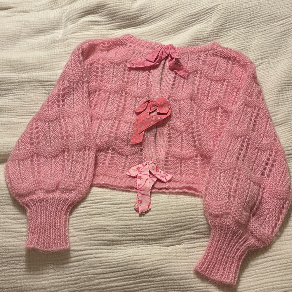 Loveshack Fancy Eugenia Sweater Size Small